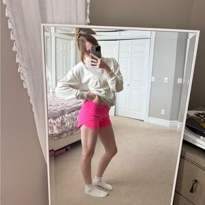 Lululemon hot pink speed up shorts